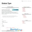 Shalom Typo - Free Blog Template for Bloggers