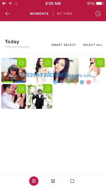 Thay ảnh và thứ tự xuất hiện