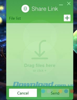 Chọn file để chia sẻ