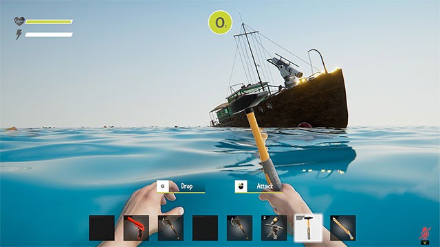 Chế tạo vũ khí và công cụ để sẵn sàng cho cuộc chiến sinh tồn trên biển Shark Siege