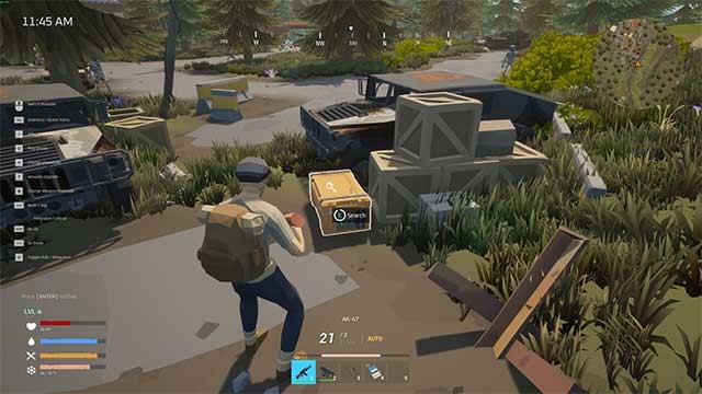 Thu thập vũ khí và các vật phẩm sinh tồn để tăng cơ hội sống sót