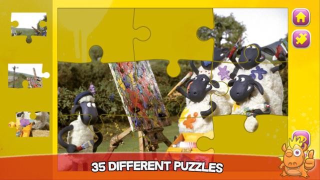 Shaun the Sheep Play and Learn có 35 câu đố khác nhau cho các bé thưởng thức