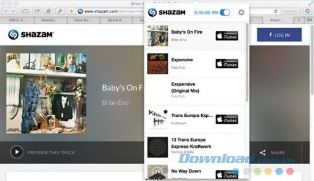 Shazam trên máy tính Mac