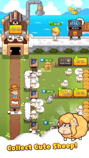 Quản lý một trang trại cừu siêu cute trong game Sheep Farm