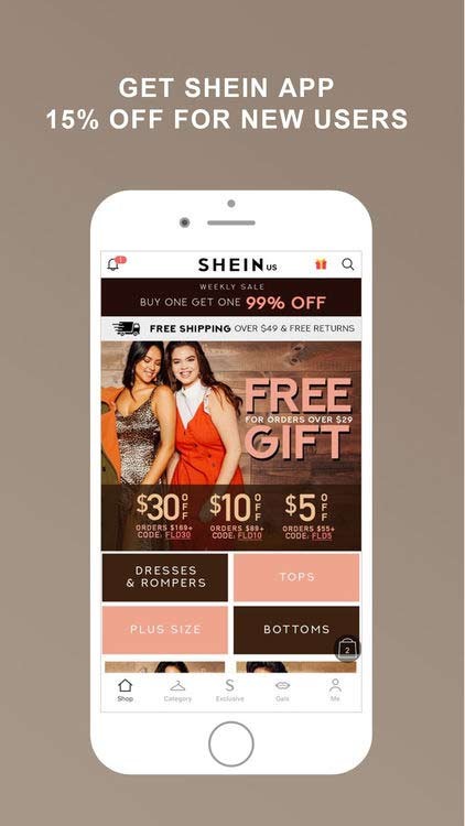 Download Shein for iOS và nhận discount 15% cho thành viên mới