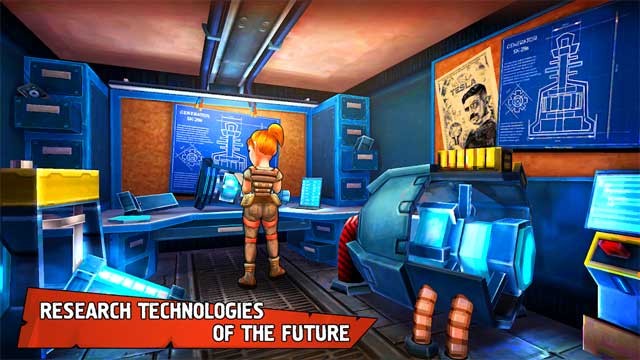 Nghiên cứu các công nghệ tương lai và chế tạo nhiều vật phẩm độc đáo để sinh tồn