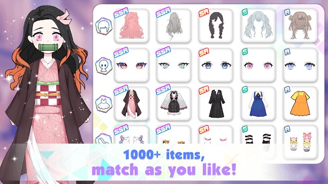 Shining Anime Star có hơn 1000 item thời trang để bạn kết hợp