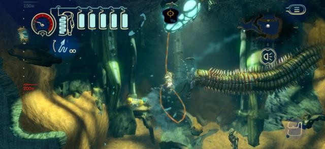 Shinsekai Into the Depths là một trong các game độc quyền cho Apple Arcade