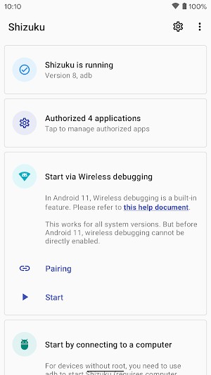 Shizuku cần cấp quyền cho các ứng dụng khác mà không cần phải root máy