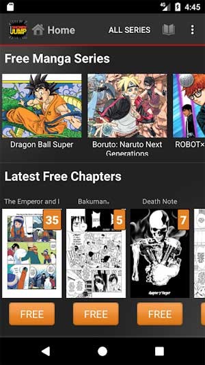 Với Shonen Jump, bạn có thể đọc những chương truyện mới nhất ra cùng ngày ở Nhật Bản