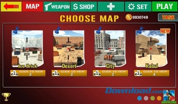 Shoot Hunter-Gun Killer cho Android có hệ thống bản đồ đa dạng
