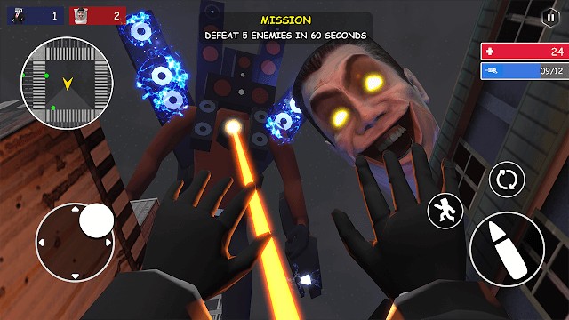 Game Shoot Skibd Toilet Survival.io cho bạn tham gia cuộc chiến sinh tồn giữa các quái vật bồn cầu và cameraman