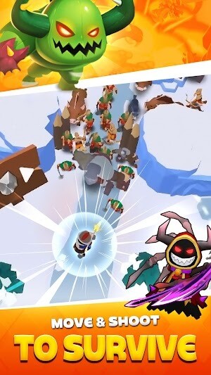 Di chueyenr và bắn để sống sót trong game Shooting Islands