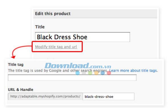Thẻ tag cho sản phẩm