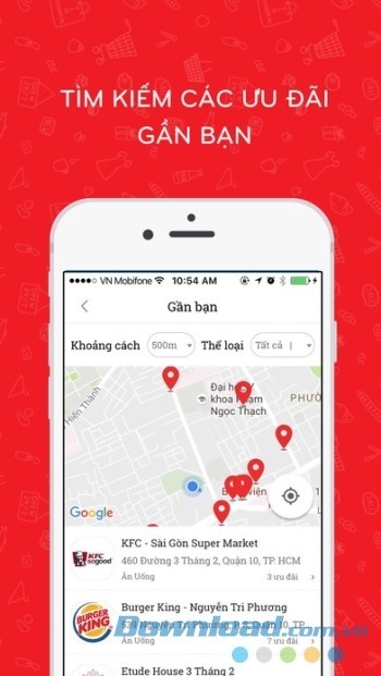 Tìm kiếm các ưu đãi gần bạn