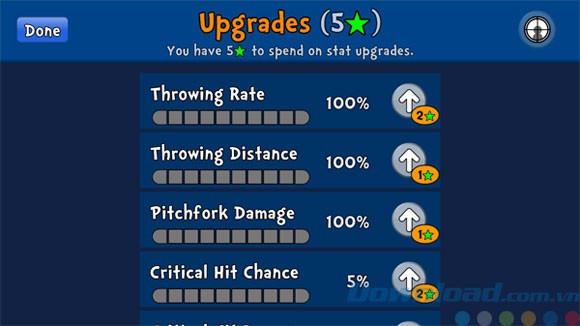 Nâng cấp cho lớp nhân vật