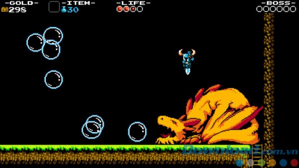 Chiến đấu với boss trong Shovel Knight