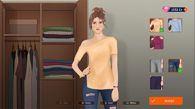 Kết thúc của trò chơi Show for Lovers phụ thuộc vào lựa chọn của bạn