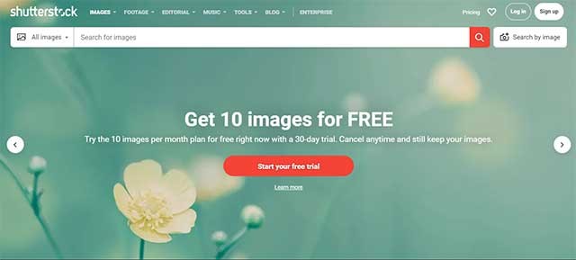 Tải xuống miễn phí tối đa 10 hình ảnh trên web Shutter Stock