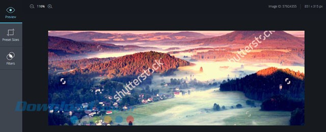 Xem trước ảnh trong giao diện