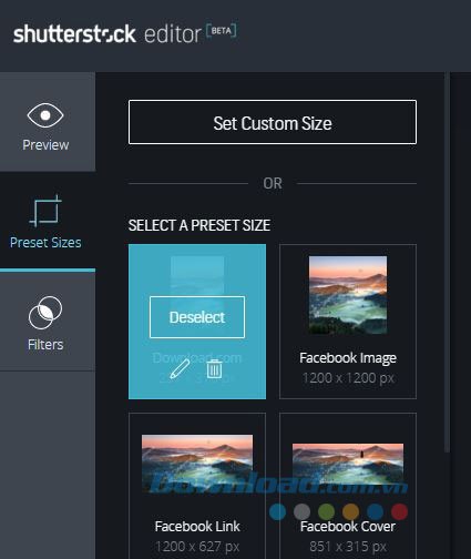 Tạo và chỉnh sửa preset dễ dàng