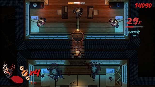 Mỗi màn chơi trong Sick Samurai đều được thiết kế thủ công