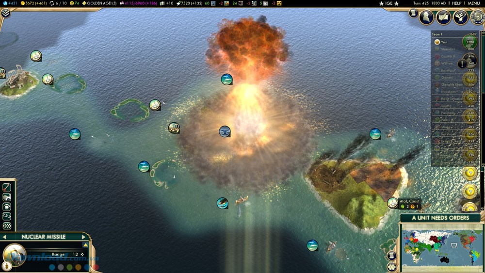 Phóng tên lửa hạt nhân