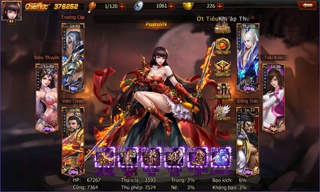 Trang bị cho nhân vật trong game Siêu Than chien tuong