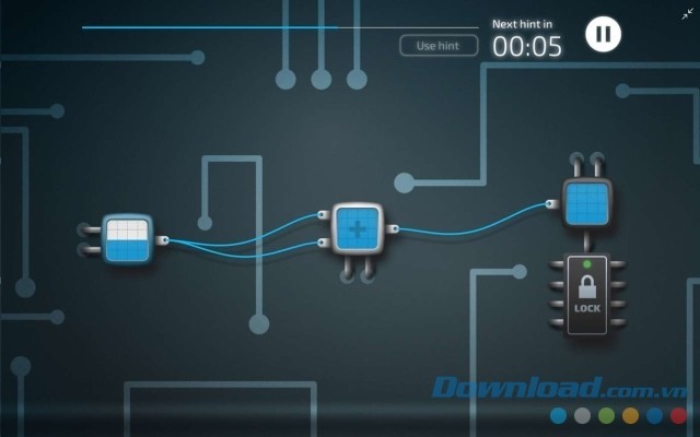 Giao diện chính của game giải đố Signals Lockdown cho máy tính