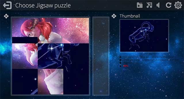 Xếp các mảnh ghép để tạo thành một bức hình hoàn chỉnh