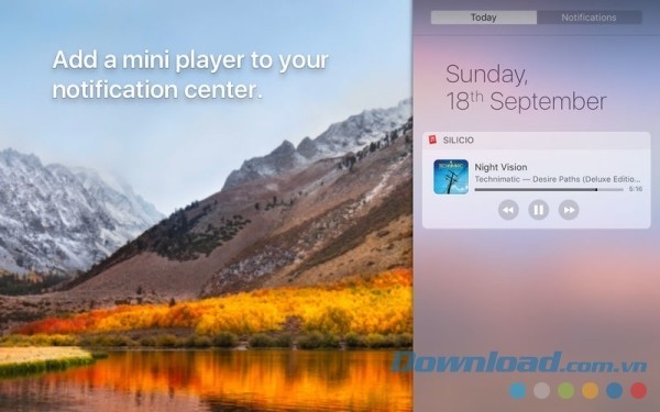Trình phát nhạc đa năng tuyệt vời Silicio cho Mac