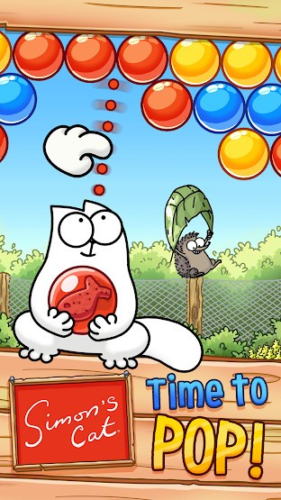 Game bắn bong bóng vui nhộn cùng con mèo của Simon