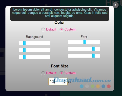 Một số lựa chọn font chữ
