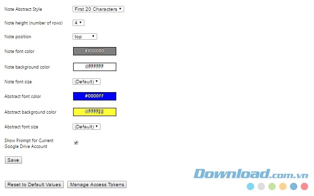 Tùy chỉnh các tính năng của tiện ích mở rộng miễn phí Simple Gmail Notes cho Google Chrome và Firefox