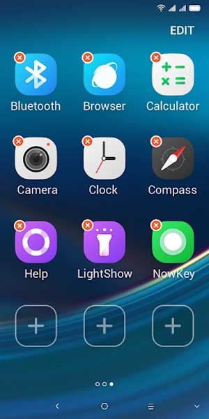 trung tâm điều khiển của Simple Launcher rất dễ sử dụng