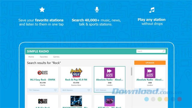Ứng dụng nghe đài Simple Radio FM