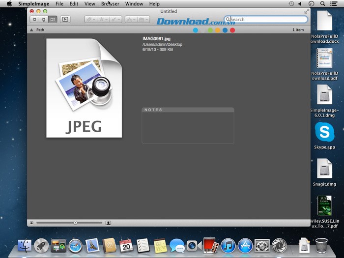 SimpleImage trên Mac OS X