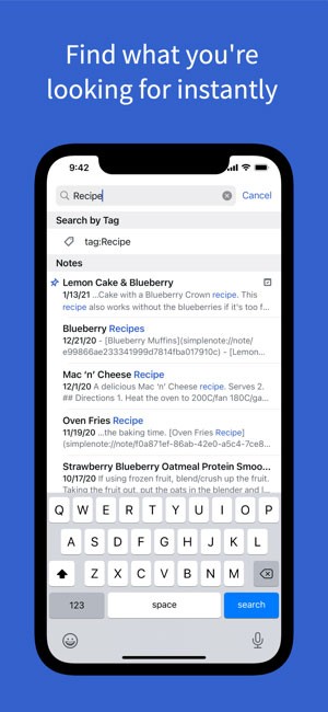 Tìm kiếm ghi chú dễ dàng bằng từ khóa