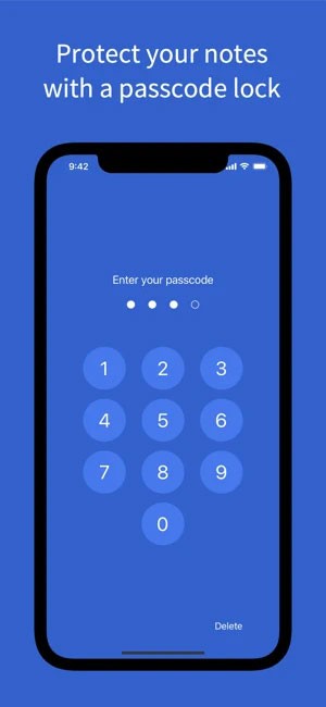Bảo mật Simplenote app bằng mã khóa