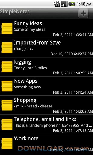 SimpleNotes For Android