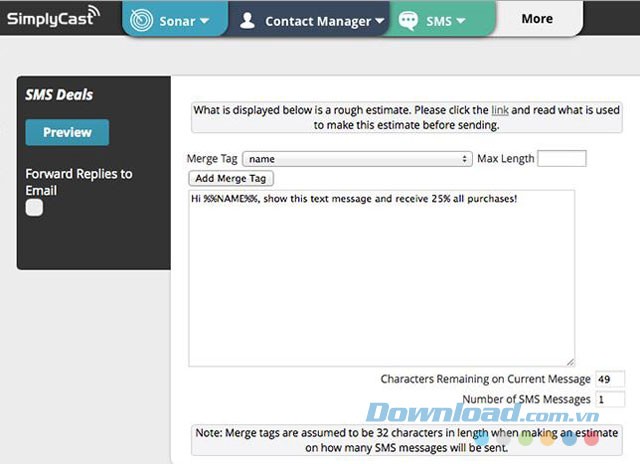 Hỗ trợ marketing qua tin nhắn sms