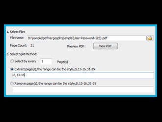 Simpo PDF Merge Split tách file theo nhiều cách khác nhau