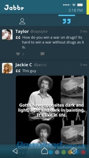 Tương tác mạng xã hội trên Simulacra cho Android