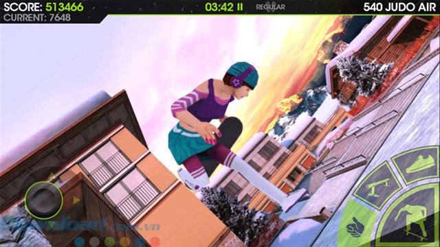 Giao diện game trượt ván Skateboard Party 2 Lite