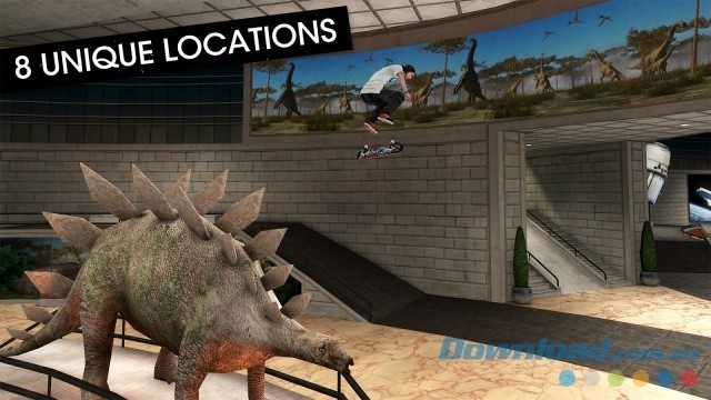 8 khu vực độc đáo được mở khóa dần dần trong quá trình chơi