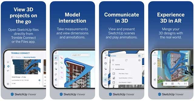 SketchUp cho phép lưu trữ và chia sẻ bản vẽ 3D trên thiết bị iOS của bạn