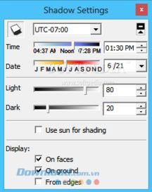 Đổ bóng mẫu sản phẩm