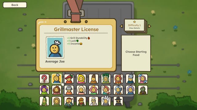 Chọn từ hơn 20 Grillmaster, mỗi người đều có tài năng độc đáo