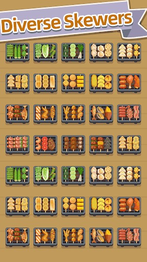 Skewer Time có vô vàn các xiên đồ ăn khác nhau