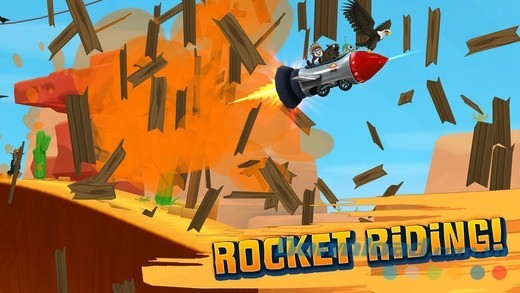 Lái tên lửa vượt mọi địa hình hiểm trở chỉ có tại Ski Safari 2 cho iOS